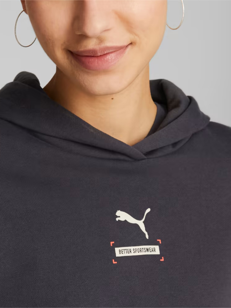 Bluza damska z kapturem krótka Puma Better 67003375 L Czarna (4065449014854) - obraz 4