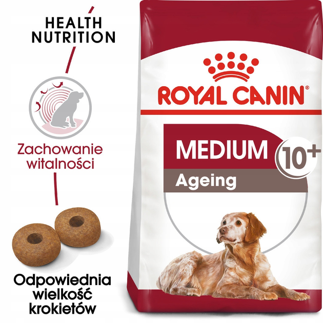Sucha karma dla psów Royal Canin Medium Ageing 10+ 15kg (3182550802758) - obraz 3
