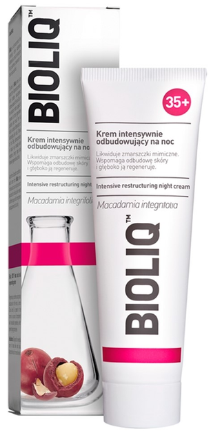 Krem do twarzy Bioliq 35 + intensywnie odbudowujący na noc odżywczy 50 ml (5906071022932) - obraz 1