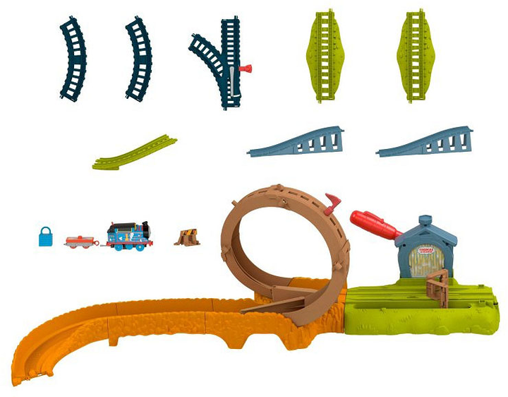 Ігровий набір Fisher-Price Thomas and Friends Двір для запуску та обслуговування 14 деталей (0194735089130) - зображення 4