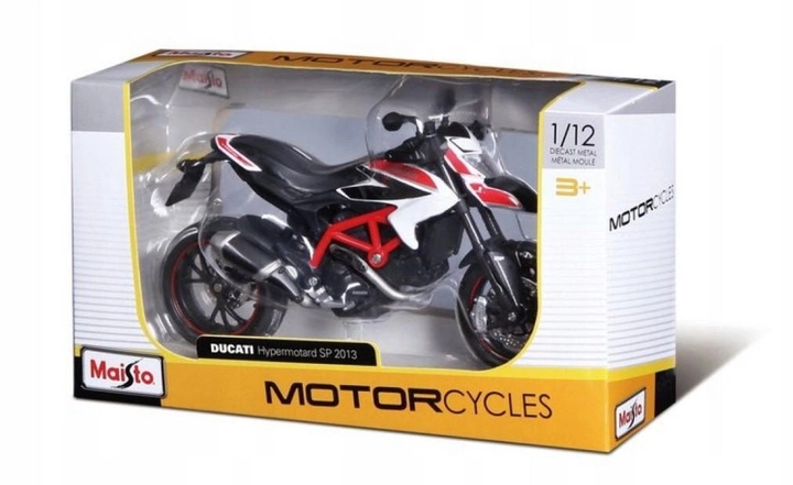 Металева модель Maisto Мотоцикл Ducati Hypermotard SP 2013 1/12 (5902596682088) - зображення 1
