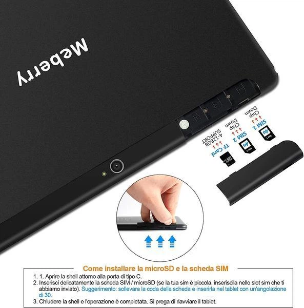 Планшет Meberry M6 10.1 IPS Android 10 OctaCore 4/64 4G LTE 64Gb 8000mAh - зображення 4