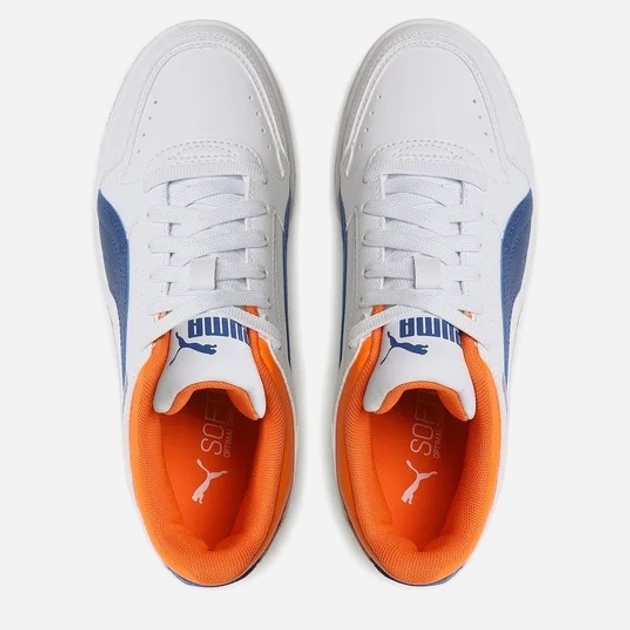 Підліткові кеди для хлопчика Puma Rebound JOY Lo Jr 38198411 37.5 (4.5) Білі з синім (4065452819859) - зображення 5