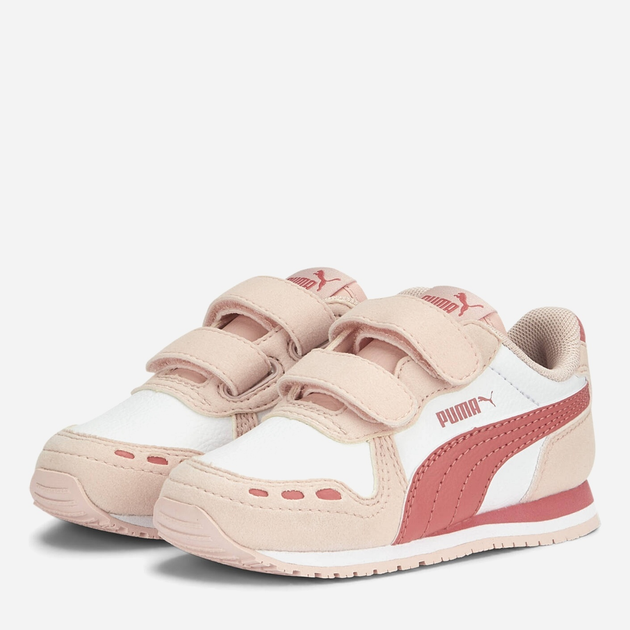 Buty sportowe dziecięce dla dziewczynki na rzepy Puma Cabana Racer SL 20 V Inf 38373109 23 Biały/Różowy (4065452581701) - obraz 2