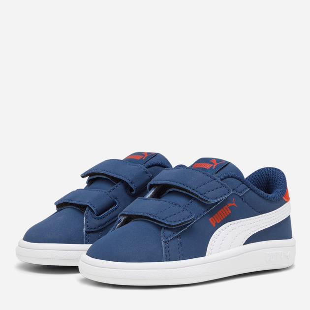 Tenisówki chłopięce na rzepy Puma Puma Smash 3.0 Buck V Inf 39204105 25 (8) Granatowe (4099683119907) - obraz 2