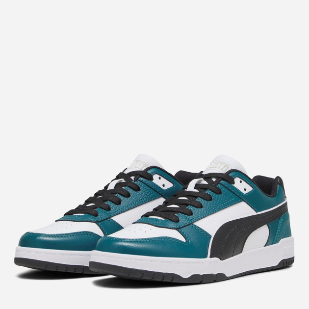 Чоловічі кеди низькі Puma RBD Game Low 38637321 44 (9.5UK) 28.5 см Білий/Чорний/Зелений (4099683258248) - зображення 2