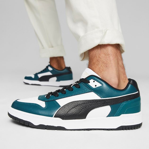 Sneakersy męskie do kostki Puma RBD Game Low 38637321 44 (9.5UK) 28.5 cm Biały/Czarny/Zielony (4099683258248) - obraz 7