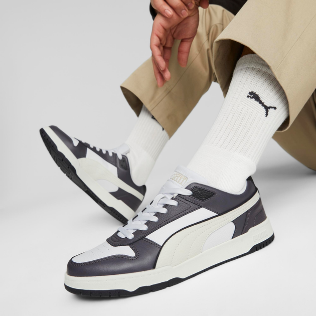 Sneakersy męskie do kostki Puma RBD Game Low 38637322 44.5 (10UK) 29 cm Biały/Szary (4099683259054) - obraz 7