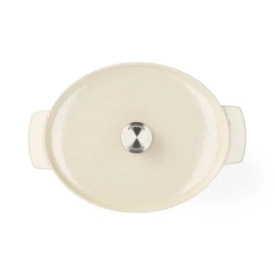 Гусятница KitchenAid Cast Iron 30 см 5,6 л Мигдалевий крем (CC006062-001) - изображение 3