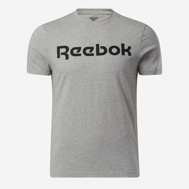 Футболка бавовняна довга чоловіча Reebok Gs Reebok Linear Rea 100038780 L Сіра (4062051841236) - зображення 1