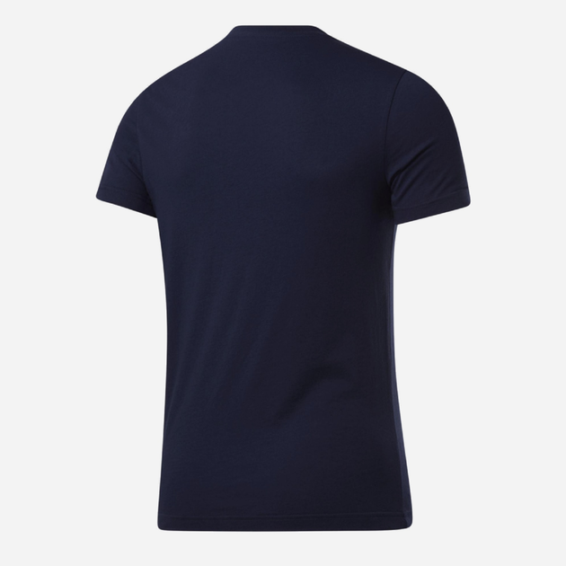 Koszulka męska bawełniana Reebok Gs Reebok Linear Rea 100042355 2XL Granatowy/Biały (4064047967777) - obraz 8