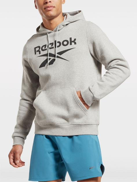 Bluza męska z kapturem Reebok Identity Big 100050292 2XL Szara (4066751264470) - obraz 1