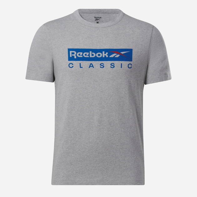 Koszulka męska bawełniana Reebok Gs Reebok Classic Ss 100071169 2XL Szara (4066761060864) - obraz 1