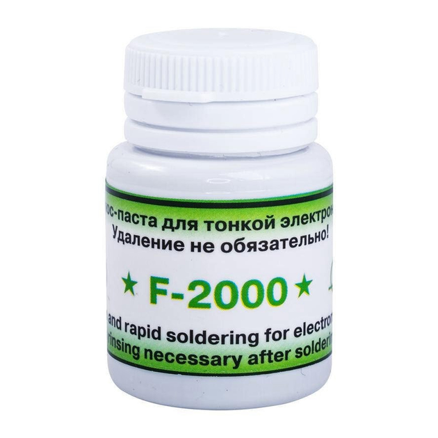Флюс-паста F-2000 (Ф-2000) баночка 25г. [DIST-2972] – фото, отзывы ...