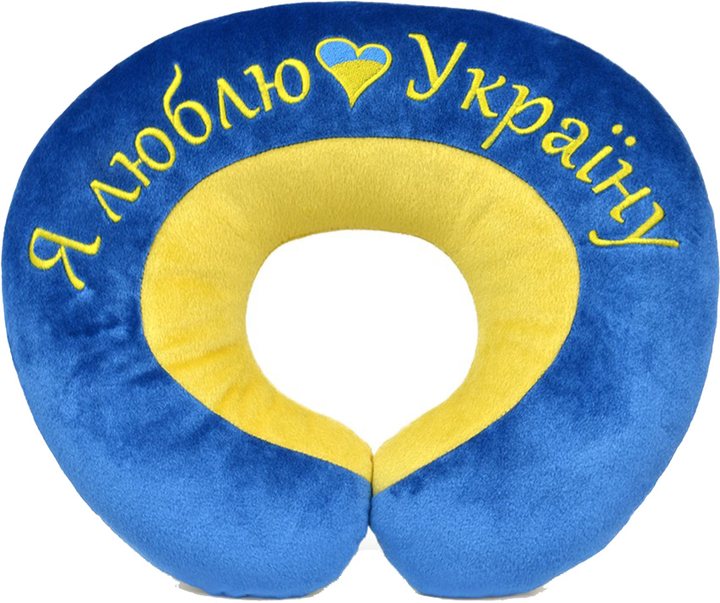 Акція на Подушка підголовник WP Merchandise Я люблю Україну від Rozetka