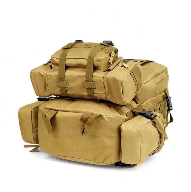 Тактический рюкзак военный 60 л со сменными 3 подсумками military Oxford 600 - изображение 5