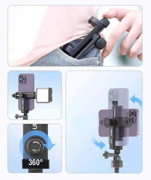 Держатель для телефона Ulanzi GoPro M027GBB1 - Фото 4 Держатель для телефона Ulanzi GoPro M027GBB1 - изображение 4