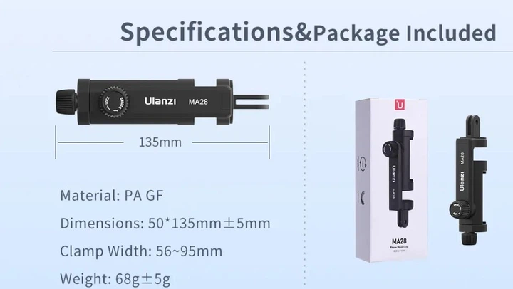 Держатель для телефона Ulanzi GoPro M027GBB1 - Фото 8 Держатель для телефона Ulanzi GoPro M027GBB1 - изображение 8