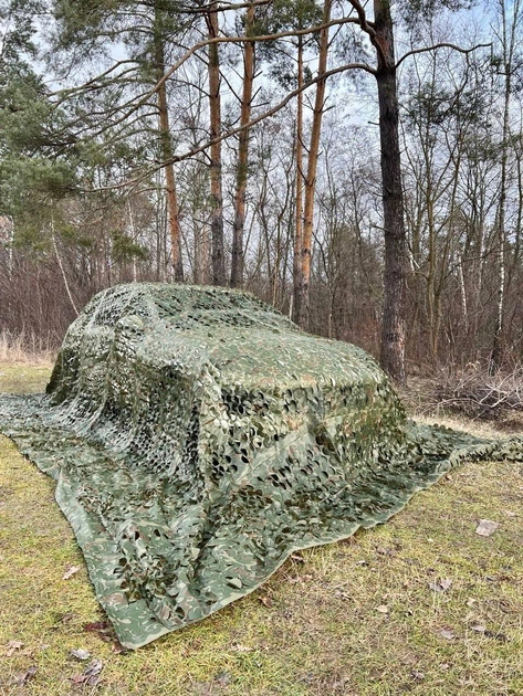 Маскувальна сітка 2х3м для автомобіля, пікапа, позашляховика та техніки "Листя №1" - зображення 11