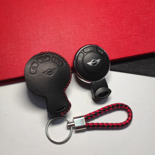 Шкіряний чохол для ключа Mini Cooper (Міні купер) 3 кнопки 134642 - Фото 5 Шкіряний чохол для ключа Mini Cooper (Міні купер) 3 кнопки 134642 - изображение 5