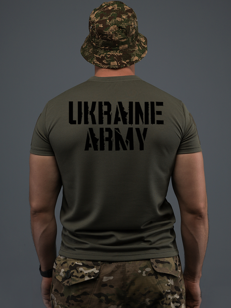 Футболка CoolMax UKRAINE ARMY олива XL - изображение 2