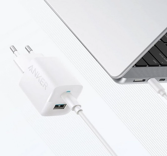 Зарядное устройство Anker PowerPort 323 - 33W Dual-Port White (A2331G21) - Фото 2 Зарядное устройство Anker PowerPort 323 - 33W Dual-Port White (A2331G21) - изображение 2