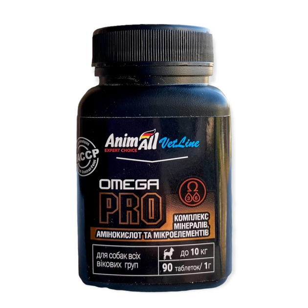 AnimAll VetLine Omega PRO комплекс витаминов с омегой для малых пород ...