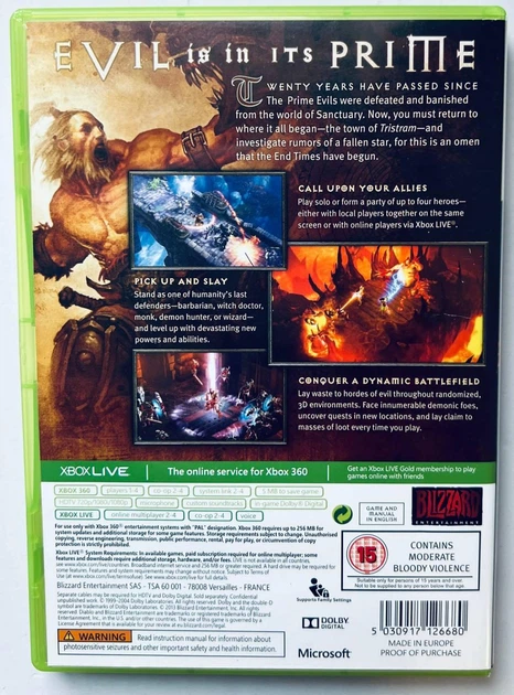 Diablo III, Б/У, английская версия - диск для Xbox 360 - Фото 3 Diablo III, Б/У, английская версия - диск для Xbox 360 - изображение 3