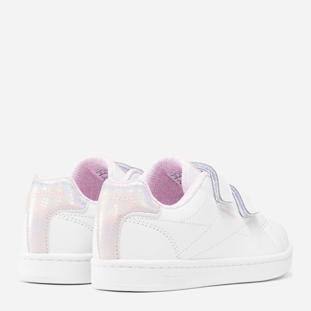 Sneakersy dziecięce dla dziewczynki na rzepy Reebok Royal Complete C 100075147 31 Białe (1200143259207) - obraz 3