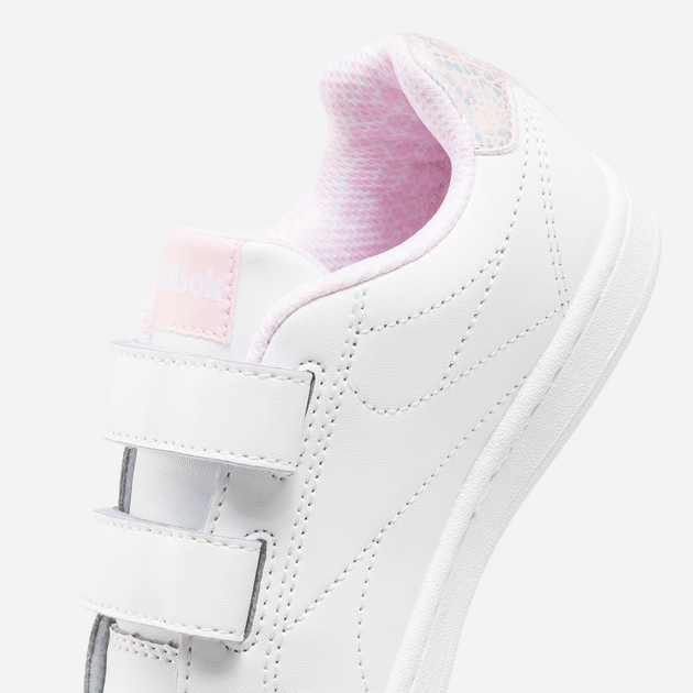 Sneakersy dziecięce dla dziewczynki na rzepy Reebok Royal Complete C 100075147 27 Białe (1200143259146) - obraz 7