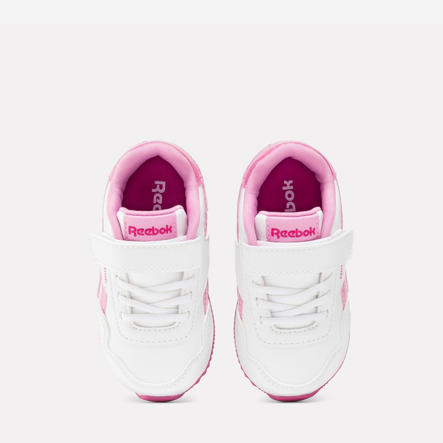Дитячі кросівки для дівчинки Reebok Royal Cl Jog 100075162 25.5 Білі з рожевим (1200143260913) - зображення 4