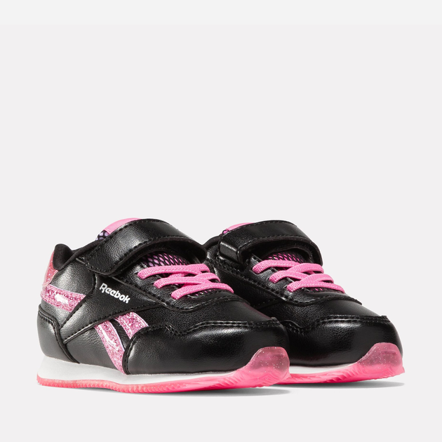 Buty sportowe dziecięce dla dziewczynki na rzepy Reebok Royal Cl Jog 100075178 22 Czarne (1200143262269) - obraz 2