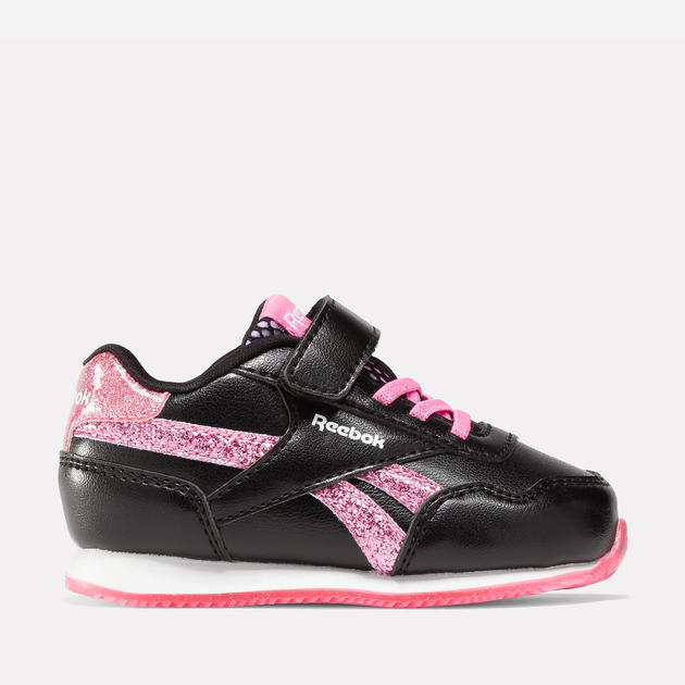 Buty sportowe dziecięce dla dziewczynki na rzepy Reebok Royal Cl Jog 100075178 23.5 Czarne (1200143262283) - obraz 1