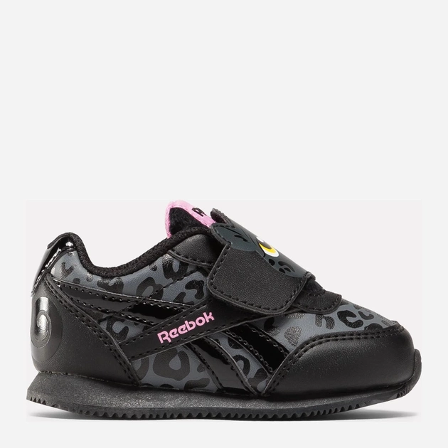 Buty sportowe dziecięce dla dziewczynki na rzepy Reebok Royal Cl Jog 100075218 22 Czarne (1200143267929) - obraz 1