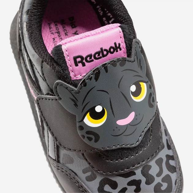 Sneakersy dziecięce dla dziewczynki na rzepy Reebok Royal Cl Jog 100075218 25.5 Czarne (1200143267981) - obraz 6