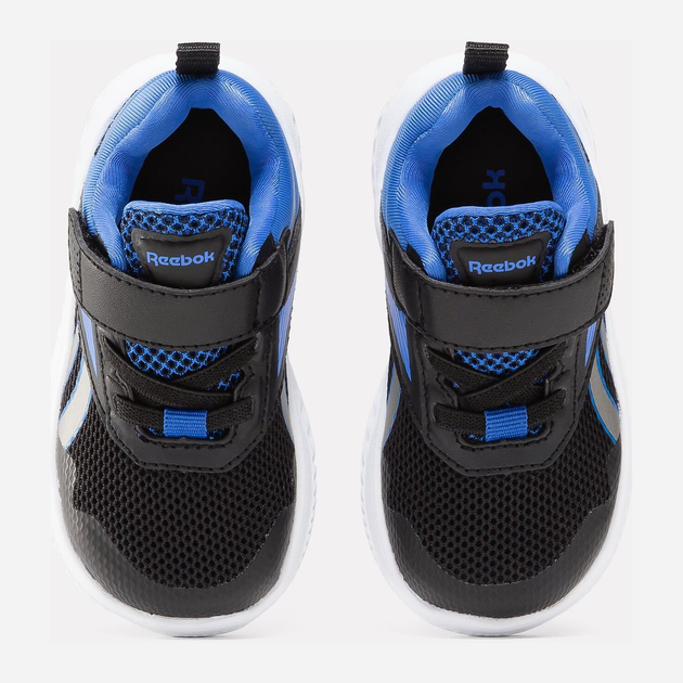 Дитячі кросівки для хлопчика Reebok Rush Runner 5 100075227 22.5 Чорні з синім (1200143269275) - зображення 4