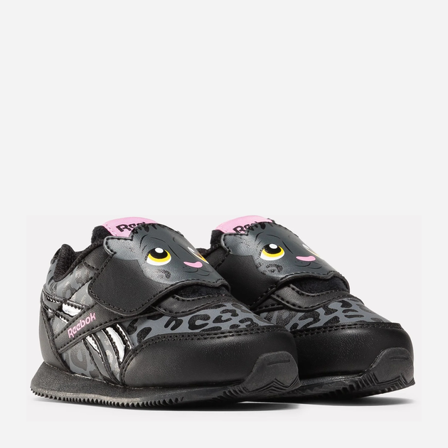 Buty sportowe dziecięce dla dziewczynki na rzepy Reebok Royal Cl Jog 100075218 24.5 Czarne (1200143267967) - obraz 2