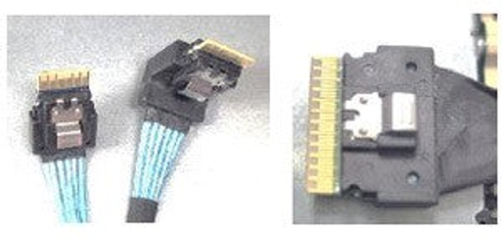 Kabel Intel Kit 2U mini-Sas CPU (4+4-pin) - HSBP x8 Black (CYPCBLSL208KIT) - obraz 1
