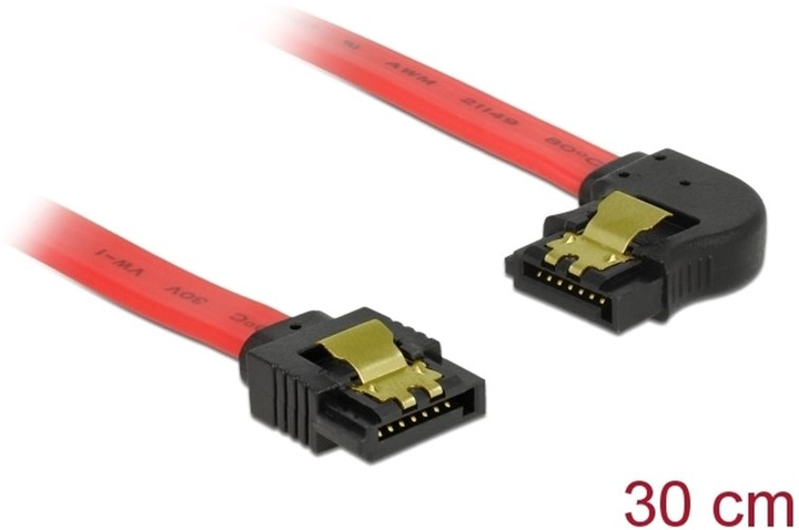 Kabel Delock SATA 6 Gb Red (4043619839636) - obraz 1