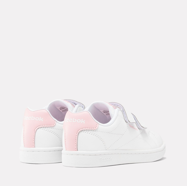 Sneakersy dziecięce dla dziewczynki na rzepy Reebok Royal Complete C 100205000 28 Białe z różowym (1200143611944) - obraz 3