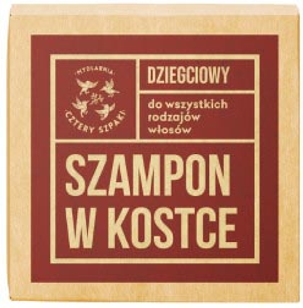 Szampon Mydlarnia Cztery Szpaki w kostce dziegciowy 75 g (5903641982764) - obraz 1