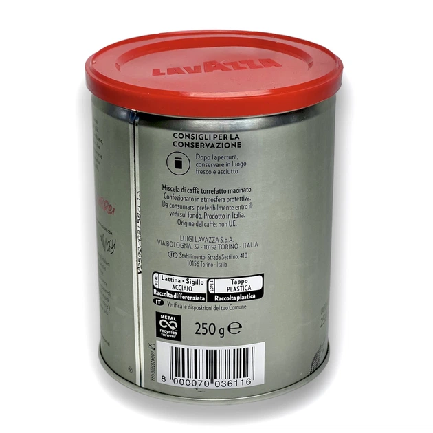 Кава мелена LAVAZZA 50% арабіка/50% робуста qualita rossa (Ж/Б) 250г - зображення 3