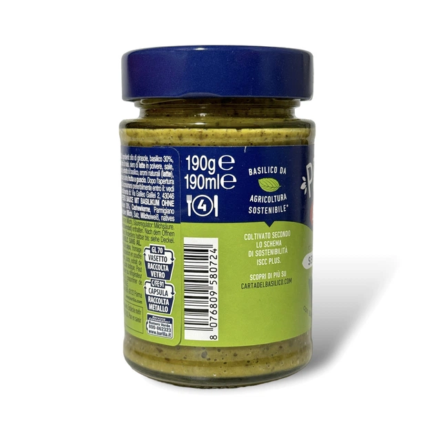 Соус Barilla песто дженовезе, без чеснока pesto alla genovese senza aglio, 190 г - изображение 5