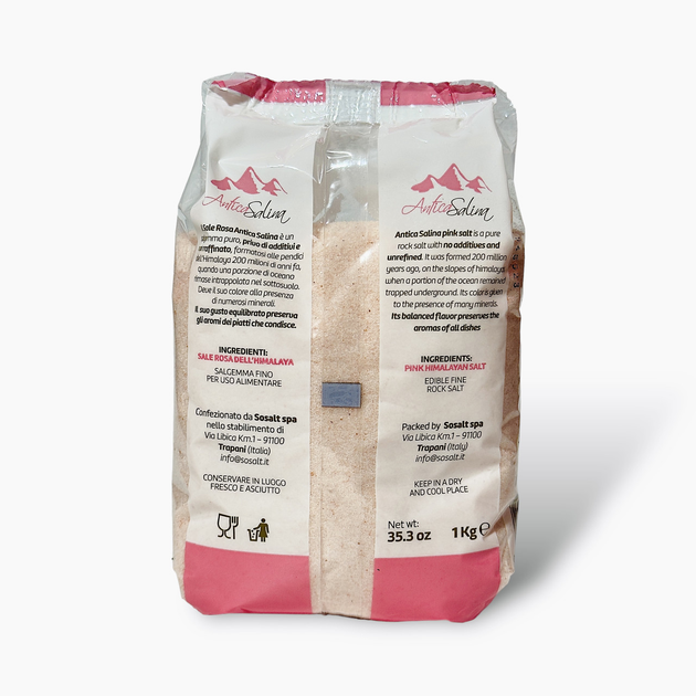 Соль гималайская розовая Antica Salina мелкая sale rossa dell himalaya fino 1000г - изображение 2