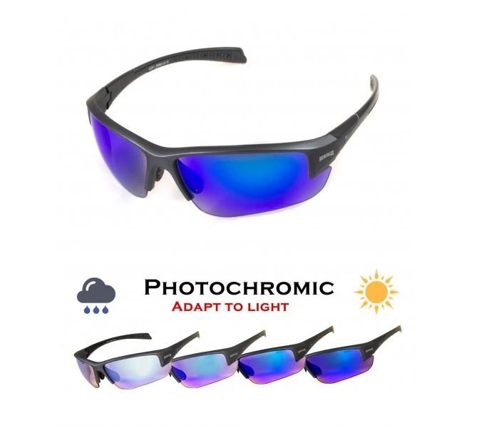 Окуляри фотохромні (захисні) Global Vision Hercules-7 Photochromic Anti-Fog (G-Tech™ blue), фотохромні дзеркальні сині - зображення 1