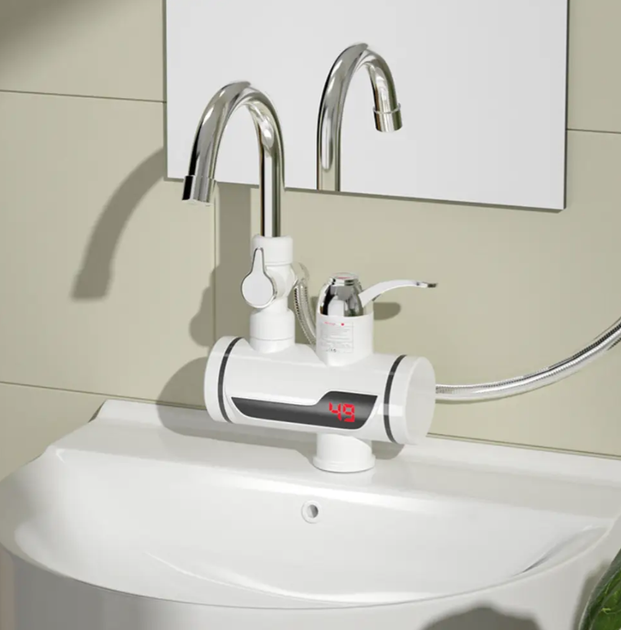 Кран-водонагреватель с душем нижнее подключение Instant electric heating water Faucet FT-001 - изображение 3