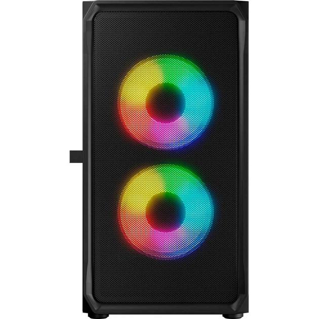 Корпус для ПК Logic concept PORTOS MESH+GLASS ARGB fans 3x120mm BLACK (AM-PORTOS-10-0000000-0002) - Фото 3 Корпус для ПК Logic concept PORTOS MESH+GLASS ARGB fans 3x120mm BLACK (AM-PORTOS-10-0000000-0002) - изображение 3