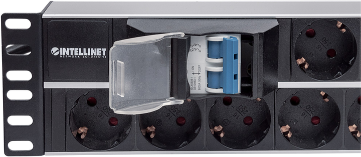 Listwa zasilająca Intellinet 19" 2U Rackmount PDU 15 gniazd 3 m Czarny (766623714051) - obraz 4