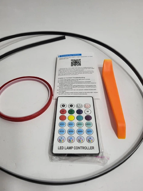 Підсвітка панелі неон кольорова стрічка RGB від USB + Bluetooth - зображення 4