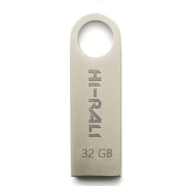 Флеш-накопичувач USB 32GB Hi-Rali Shuttle Series Silver (HI-32GBSHSL) - Фото 1 Флеш-накопичувач USB 32GB Hi-Rali Shuttle Series Silver (HI-32GBSHSL) - зображення 1